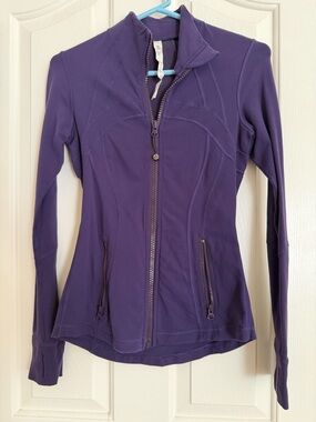 lululemon athletica Deep Purple Zip-Up active jacket | vintage define style